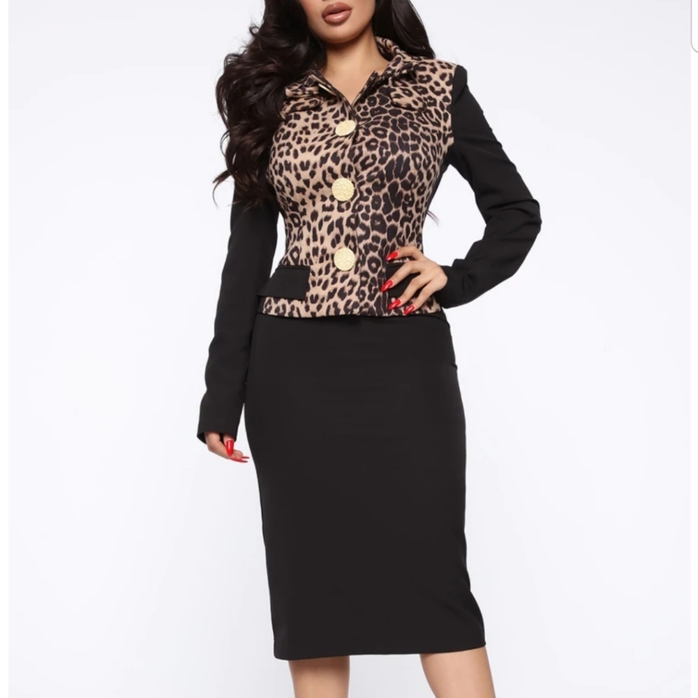 Editorial moment blazer set